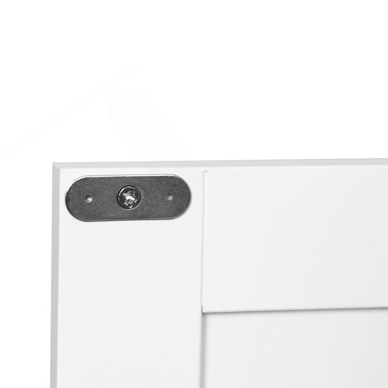 Armoire de rangement pour salle de bain avec tablette réglable à double porte, blanc
