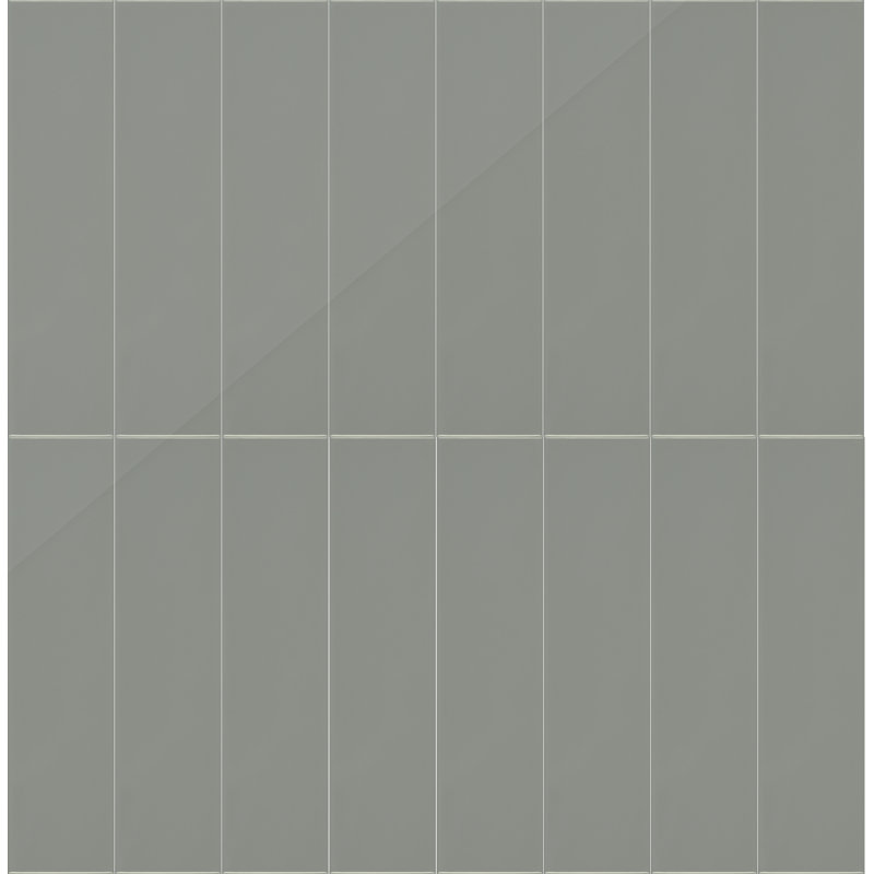Kreative Studio 4 in. x 16 in. Porcelain Wall Tile (16.73 Sq. Ft. / Case), Leaf Gloss