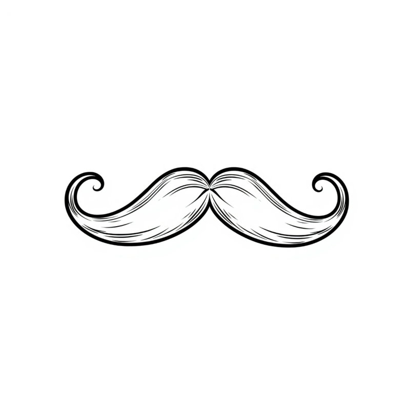 Housses de couette recourbées de moustache noire, King