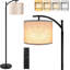 Floor Lamp For Living Room, 4 Color Temperature LED Floor Lamp With Remote Control & Foot Switch, LED Bulb Included, Modern Standing Lamp For Bedroom, Study Room, Office - Black