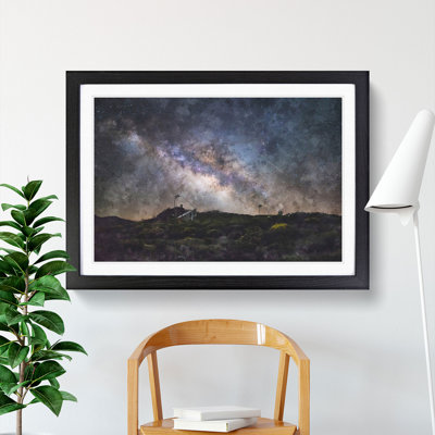 Stars over Telescopes in Las Palmas - Picture Frame Graphic Art