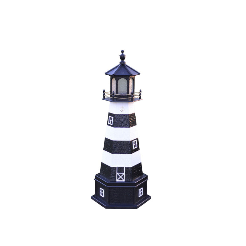 Lea Nautical & Beach Wood Garden Statue, 44" H x 21" W x 18" D