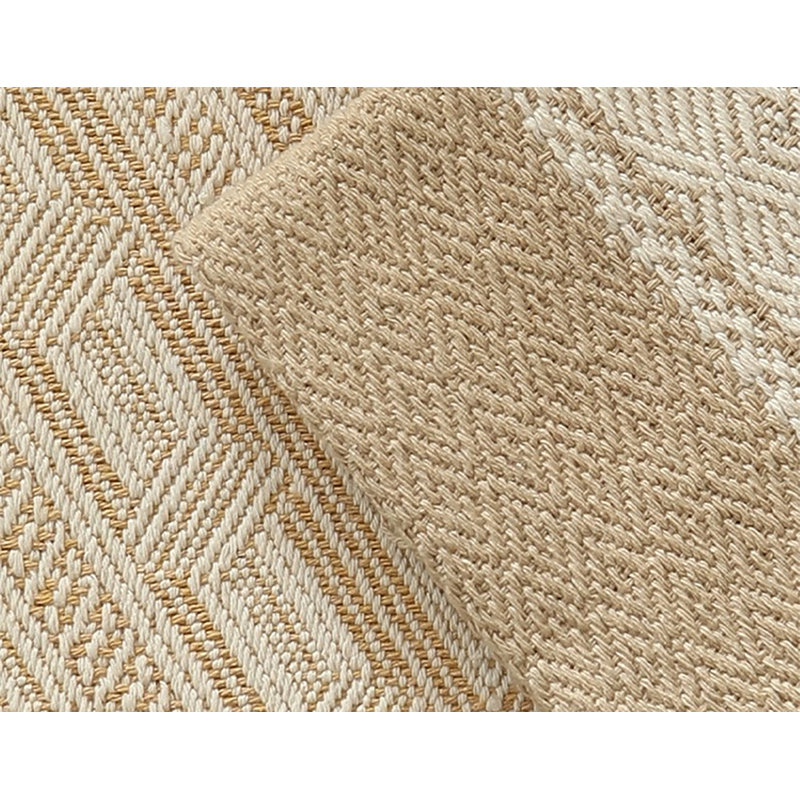 Chemin de table en mélange de coton Emerald, L 14 po x L 72 po, Beige