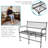 Black Steel Wire Outdoor Garden Bench