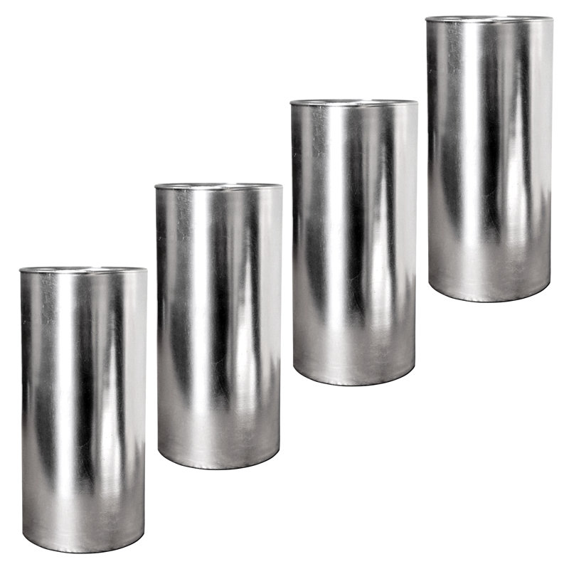 Zaelee Handmade Glass Table Vase, Silver