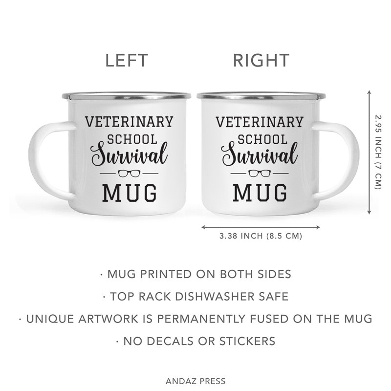 11 oz. Cadeau de tasse à café en acier inoxydable Graduation
