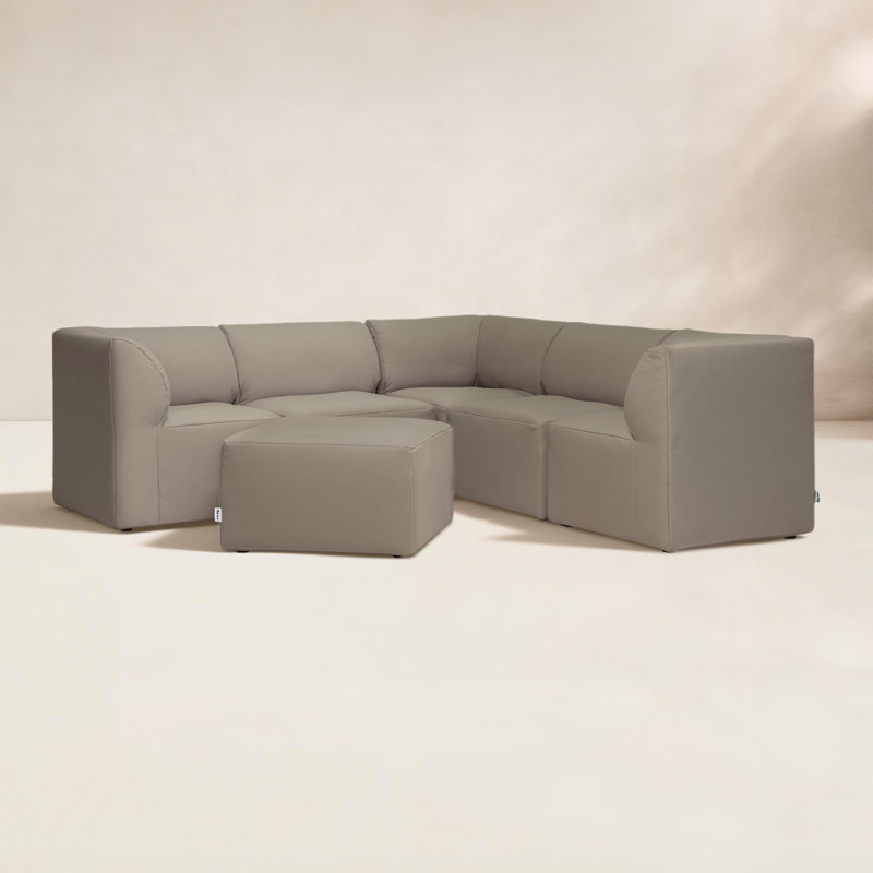 Canapé modulaire d'extérieur 6 pièces Big Joe, 6, Gris-vert foncé
