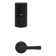 Prescott/Katella/SmartCode Silver Handle With Lever And Deadbolt Reversible Entry Set