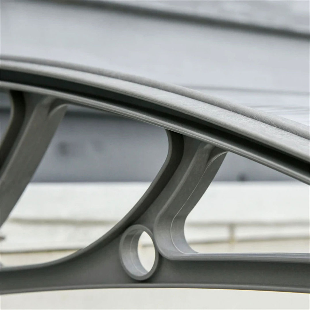 Dakota Fields 75cm W x 100cm D Plastic Cover Retractable Door / Window Awning