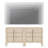 3 Drawer Curved Dresser for Bedroom Set of 2, Mid Century Modern Chest of Drawers, Wood Storage 6 Drawer Dresser Organizer for Bedroom Living Room Hallway Closet-1789799550