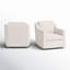 Fauteuil pivotant rembourré avec coussin de dossier large et large Bronnen-1590351809