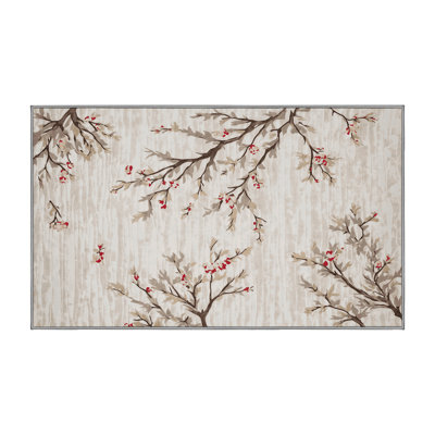 Machine Washable Gray Area Rug
