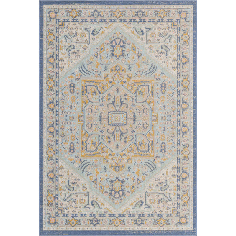 Matthei Oriental Indoor Rug, Rectangle 4' x 6'