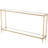 Zanilah Metal Twisted Rope Inspired 1 Shelf Gold Console Table with Mirrored Top and Shelf