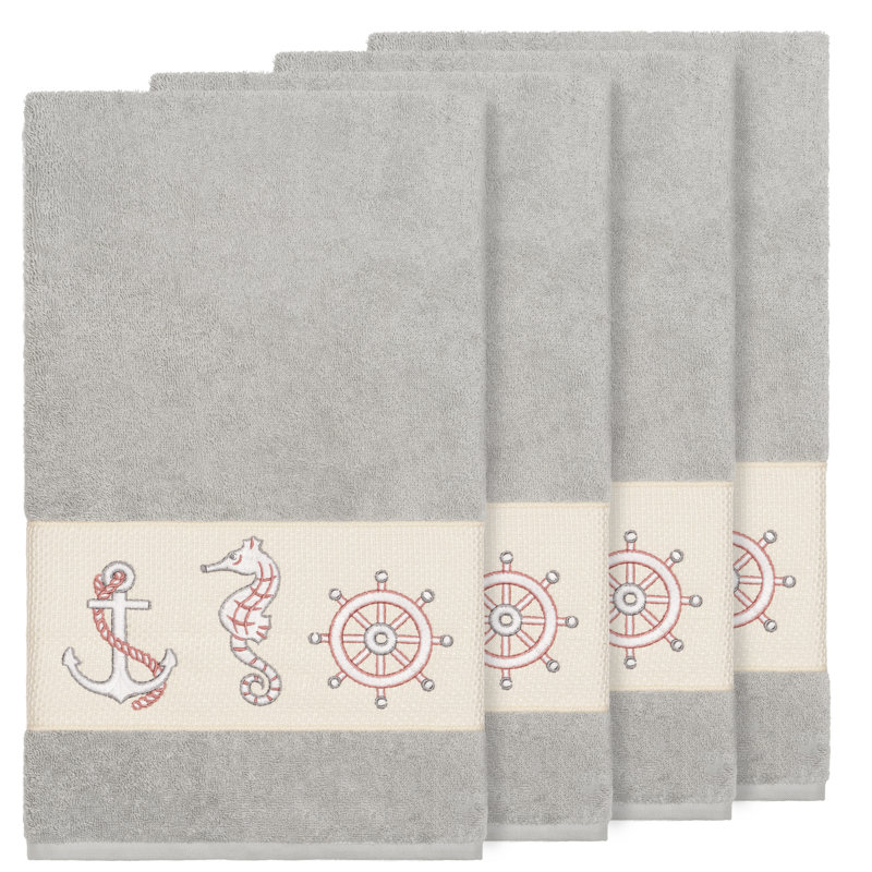 Easton Turkish Cotton Midweight Bath Towel, Light Gray