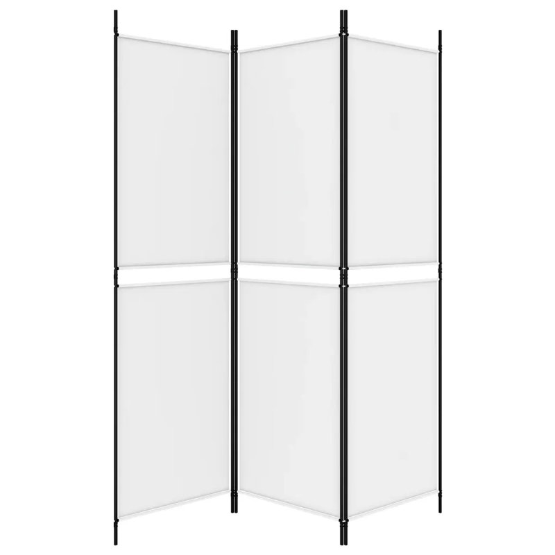 Kahleo Room Divider, White, 180cm H x 150cm W, 3