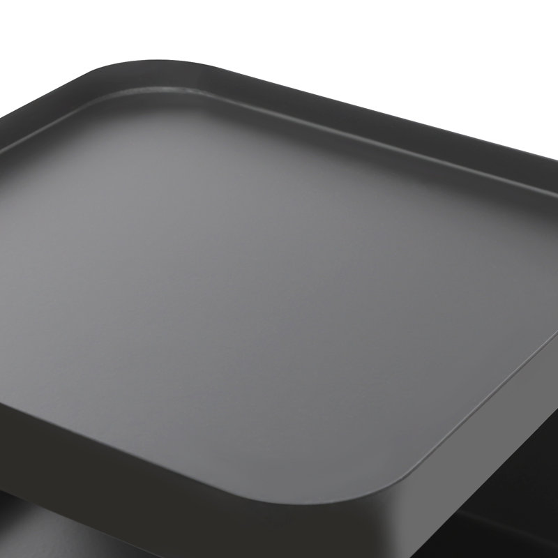 Modern Nightstand Side Table End Table, Black