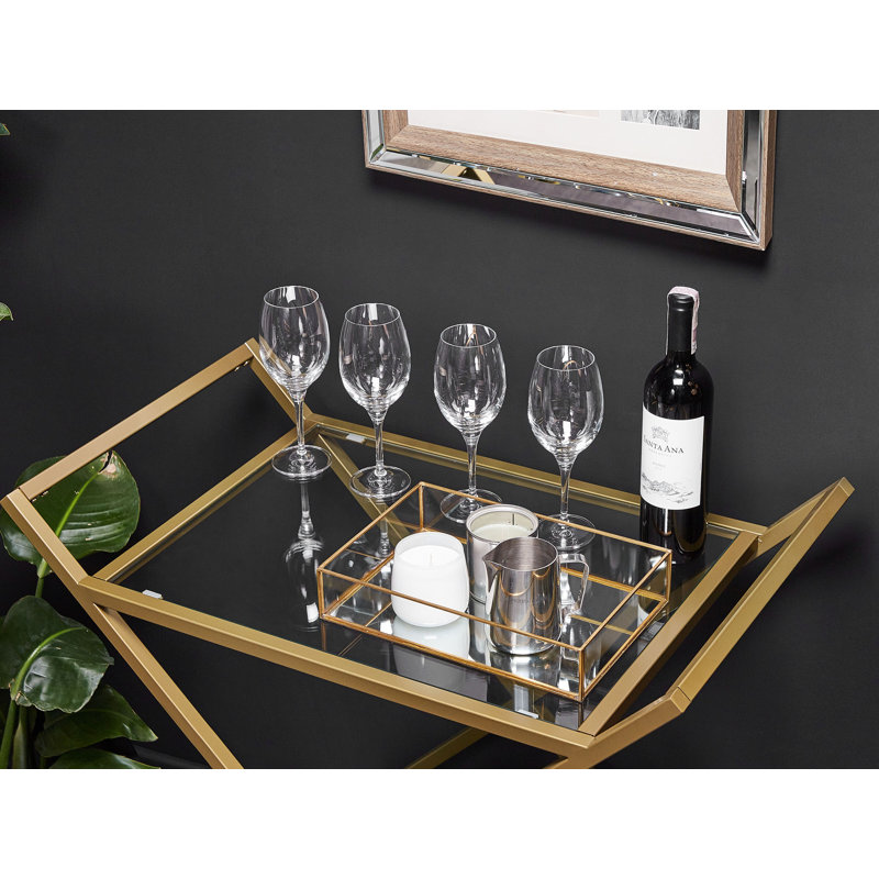 Bodnar Metal Bar Cart