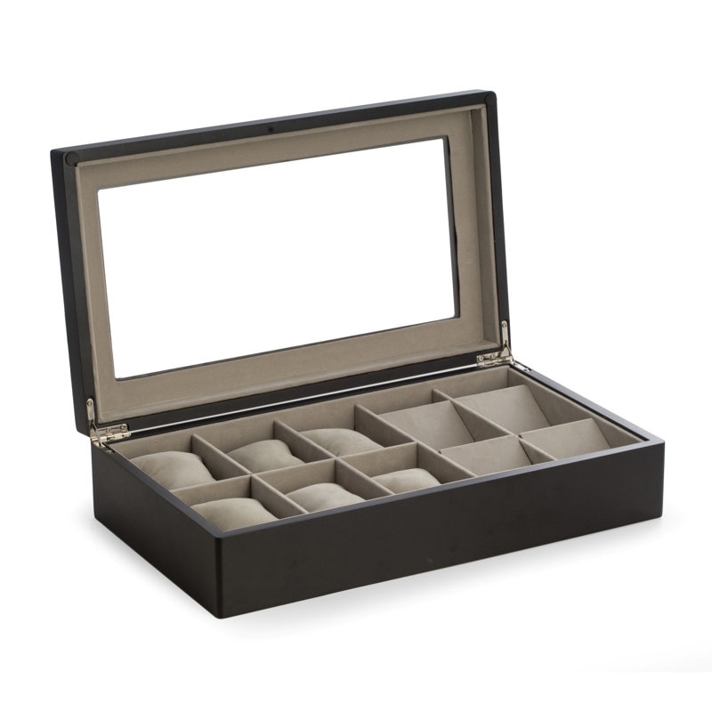 Wood Watch Box +, Black