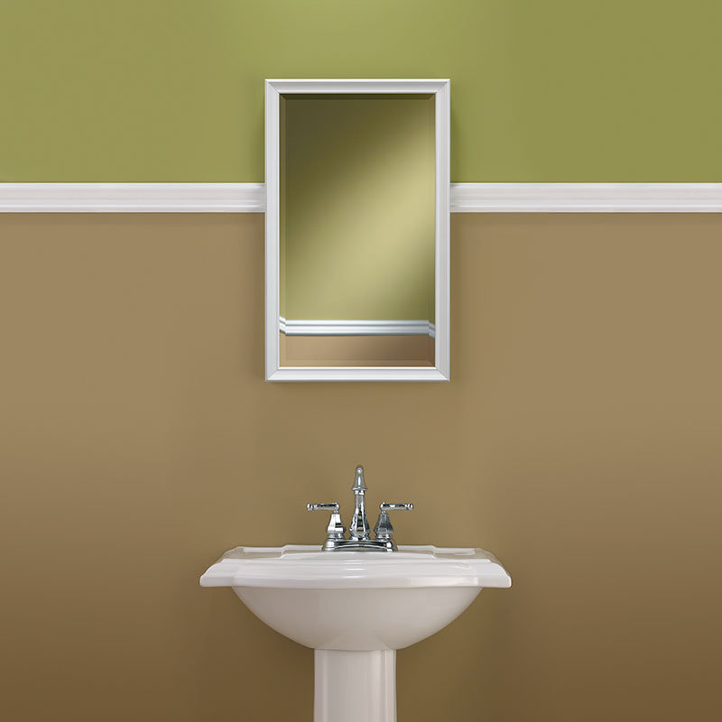 Studio V Frame, 25" H x 15" W x 4" D, Satin Nickel