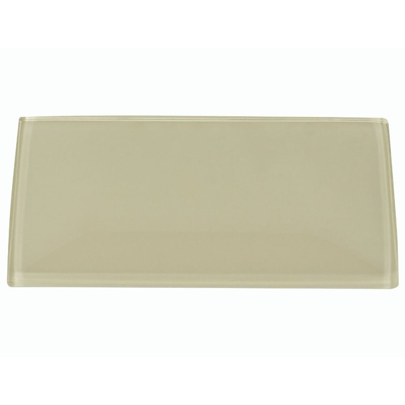 Carrelage mural en verre 3 "x 6" Urban, Latte