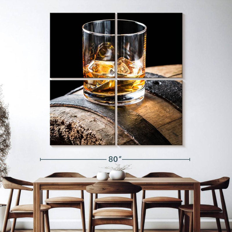 Brandy Drink From The Barrel, 74" H x 74" W