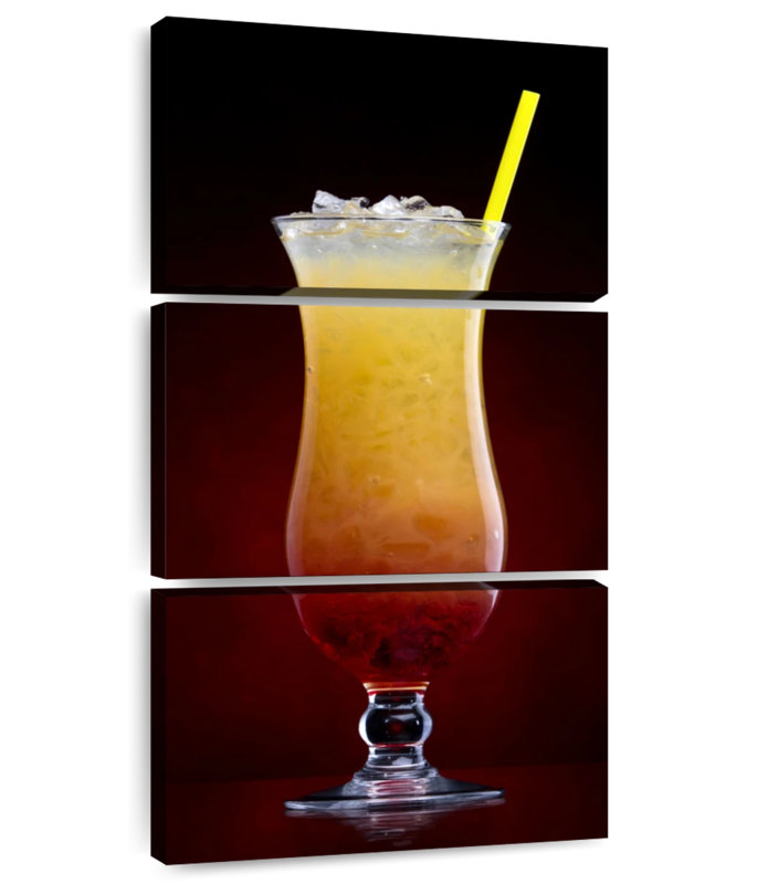 Tequila Sunrise Cocktail, 52" H x 24" W