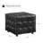 Laryn Genuine Leather Square Pouf Ottoman-41180670