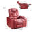 35.04'' Luxury Faux Leather Home Theater Individual Seat Recliner with Cup Holders & Arm Storage & USB-214325335
