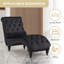 Chaise longue capitonnée en velours-290435527