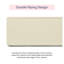 Coussin de patio extérieur imperméable en mousse haute densité 72 po x 21 po beige
