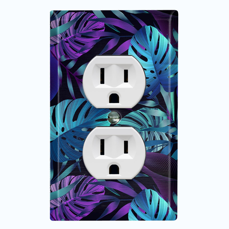Jungle Landscape & Nature Themed 1 - Gang Duplex Outlet Standard Wall Plate
