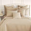 Ensemble de 2 taies décoratives matelassées à motif carré en microfibre à bords carrés passepoilés Southano Fine Vilens, ensemble de 2, 20 po x 26 po, taupe-324762884-399142818