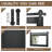 Rural Farmhouse Barn Bathroom Mirror - Wooden Frame Wall Mirror, Rectangular Wall Decorative Mirror, Metal Bracket Decorative Barn Door Style Mirror For Bathroom Entrance, Living Room And Bedroom-1184126121-1184126122