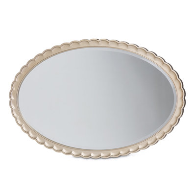 Malibu Crest Oval Engineered Wood Beveled Wall Mirror