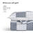 Sleep Zone California King Size Cotton Jacquard Quilt Set 3 Pieces for All Season 118 x 106 Navy Blue Plaid-116564148-116564153