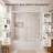 59" W x 56" H Double Sliding Semi Frameless Tub Door with Clear Glass-98154816