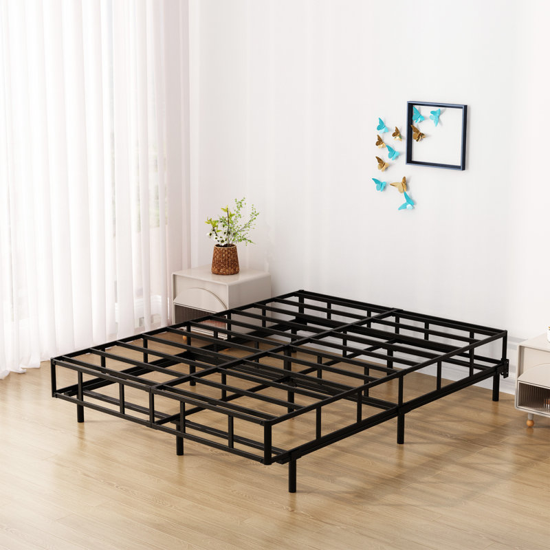 Metal Box Spring with Fabric Cover-Multiple Sizes, Full, High Profile (9")