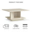 Table basse avec rangement en bois manufacturé Stallard -365156675-365156673