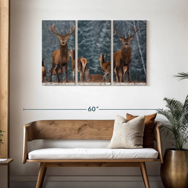 Deer Season, 28" H x 45" W