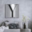 Art mural en métal «Y Is For You On White» par Mercedes Lopez-106420310