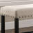 Counter Height Tan Bench For Dining Area, Footrest, 41"W X 16.5"D 25.5"H, Blend With Fabric, Solid Construction, 25.5"H-128860564