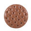 Tablette ouverte brune polyvalente, ronde, 32 po x 17 po, aspect contemporain, avec tablette