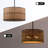 Caong 4-Light Rattan Weaving Drum Chandelier
