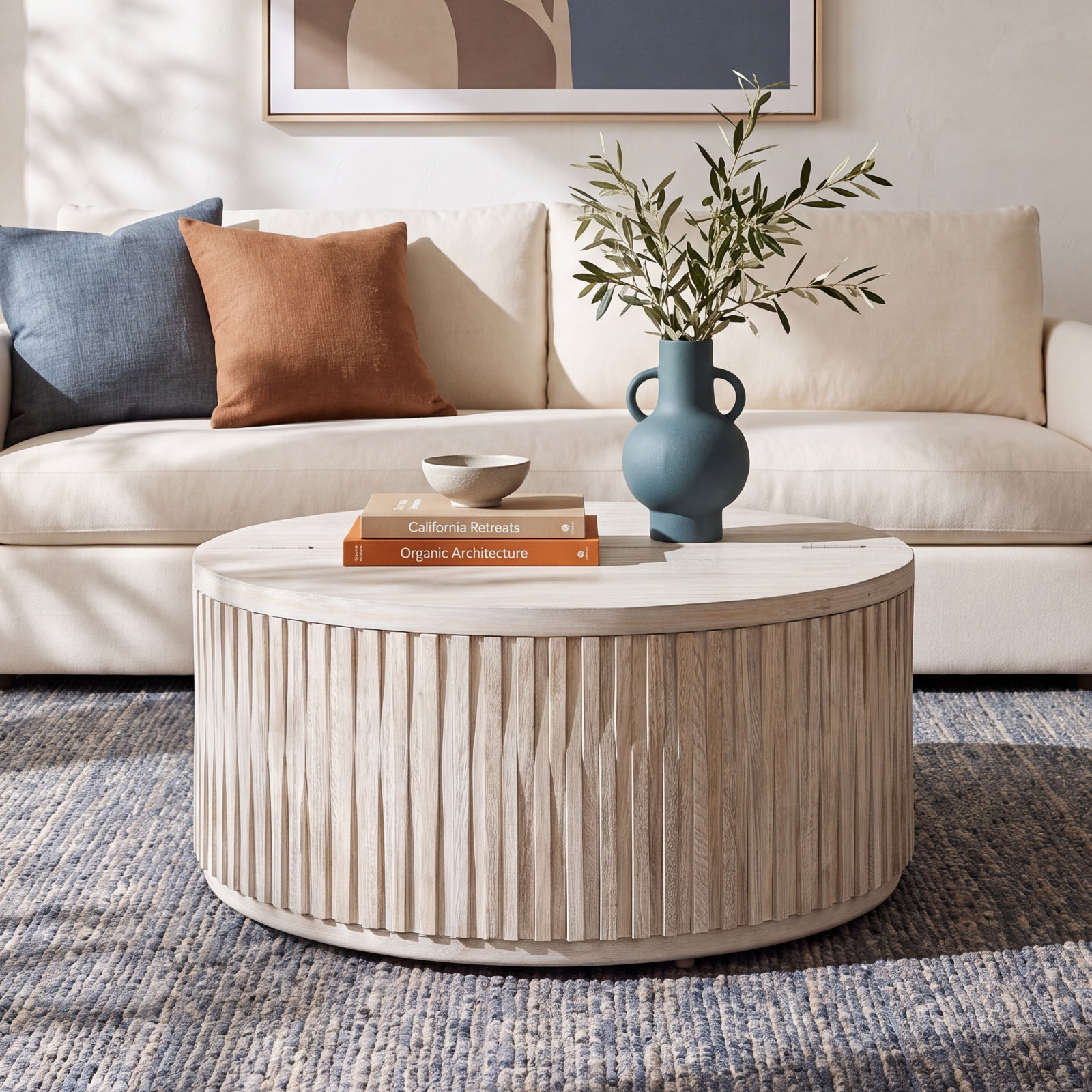 Sylvia 40" Mango Coffee Table with Storage