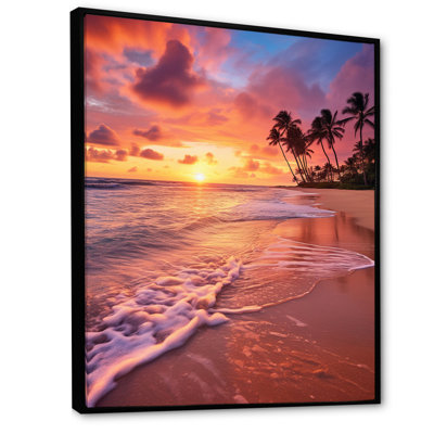 " Beach Photo Sunset Serenade III "