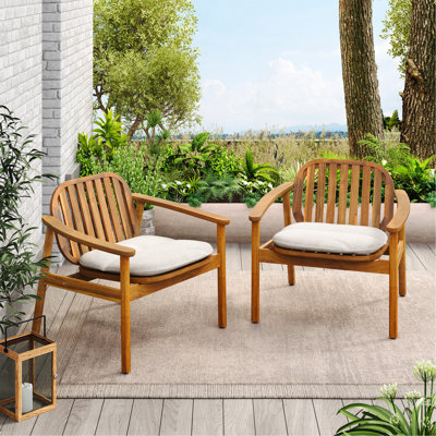 Meja Club Chair With Cushion, Set Of 2