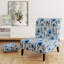 Fauteuil de chambre rembourré Watercolor Whimsy Blue Floral Melody