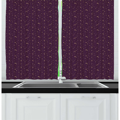 Geometric Kitchen Curtain