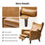 Fauteuil inclinable manuel en simili cuir à oreilles Alexis (ensemble de 2)-1557643742